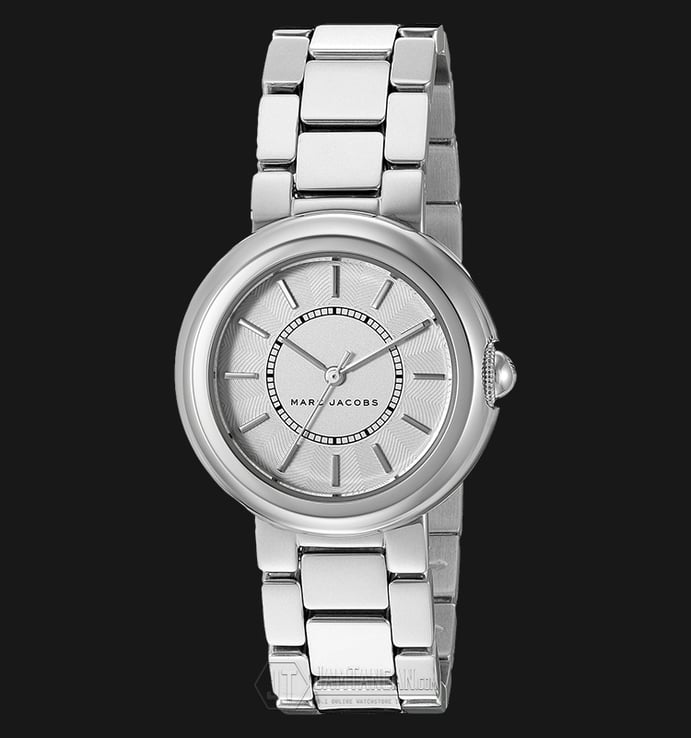 Marc Jacobs MJ3464 Courtney Silver Dial Stainless Steel Watch
