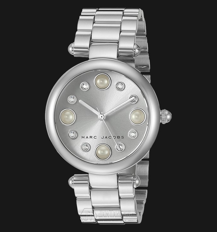 Marc Jacobs MJ3476 Dotty Silver Sunray Dial Stainless Steel Watch