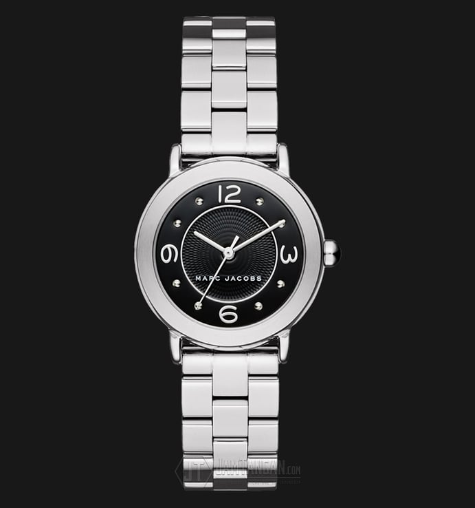 Marc Jacobs MJ3490 Riley Black Dial Stainless Steel Watch