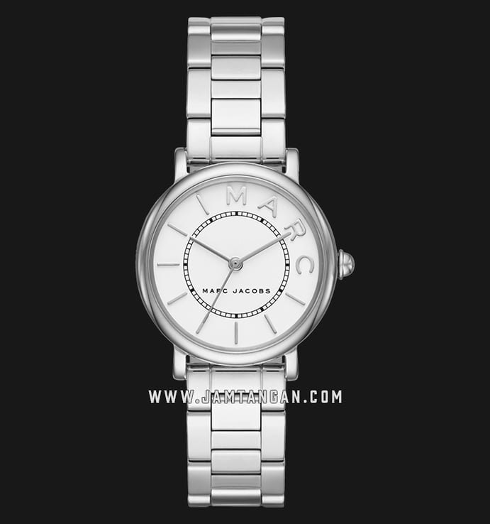 Marc Jacobs Classic Mini MJ3525 White Dial Stainless Steel Strap