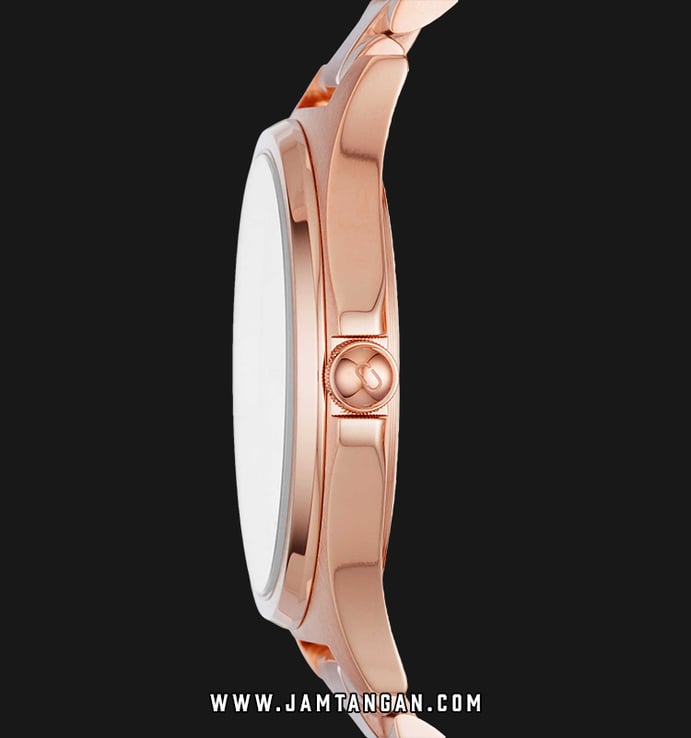 Marc Jacobs Henry MJ3585 Rose Gold Dial Rose Gold Stainless Steel Strap