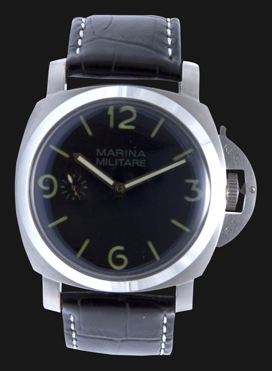 Marina Hand Winding 47mm Silver - Jam Tangan Pria Perak