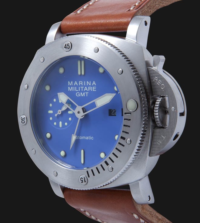 Marina Militare GMT Blue Dial - Jam Tangan Pria Biru