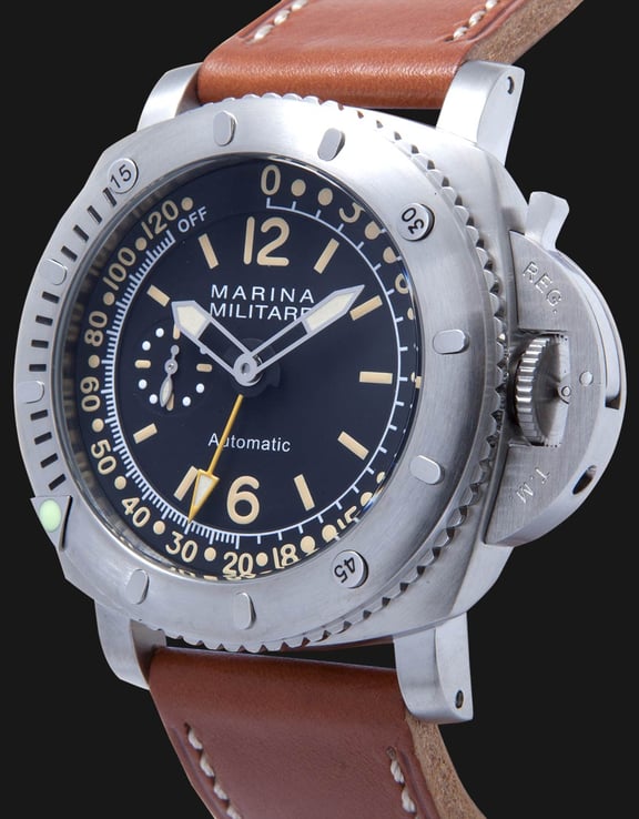 Marina Militare Luminous GMT Silver Jam Tangan Pria Perak