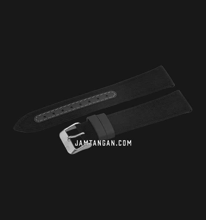 Strap Jam Tangan Martini Nylon C I114001-22X20 22mm Black Nylon- Silver Buckle