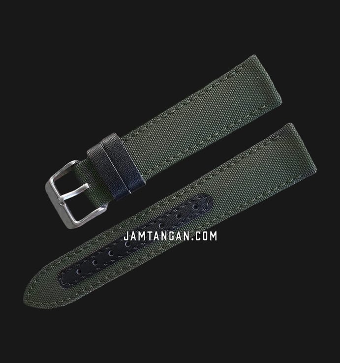 Strap Jam Tangan Martini Nylon C I114005-20X18 20mm Military Green Nylon - Silver Buckle