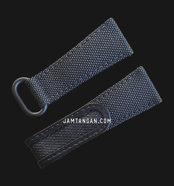Strap Jam Tangan Martini I115002-22x18 22mm Dark Grey Nylon - Stainless Steel Band Loop