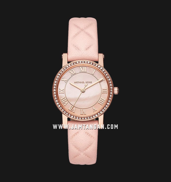 Michael Kors Petite Norie MK2683 Rose Gold Dial Pink Leather Strap