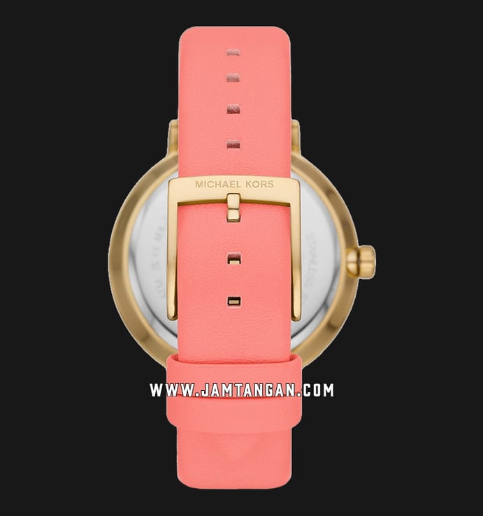 Michael Kors Outlet Addyson MK2964 Ladies Gold Crystal Dial Pink Leather Strap