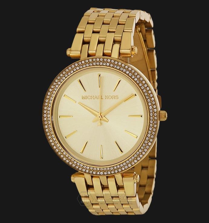Michael Kors Darci MK3191 Gold Dial Gold Stainless Steel Strap