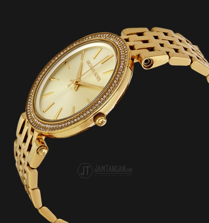 Michael Kors Darci MK3191 Gold Dial Gold Stainless Steel Strap