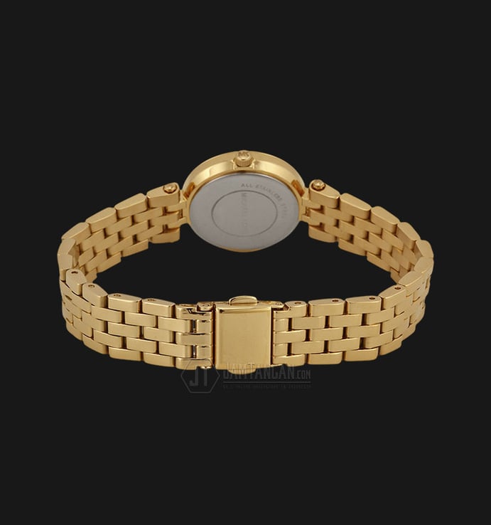 Michael Kors MK3295 Mini Darci Champagne Dial Gold Stainless Steel Bracelet