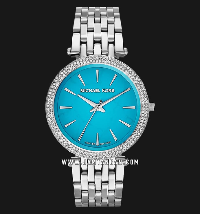 Michael Kors MK3403 Darci Ladies Turquoise Dial Stainless Steel Strap Limited Edition