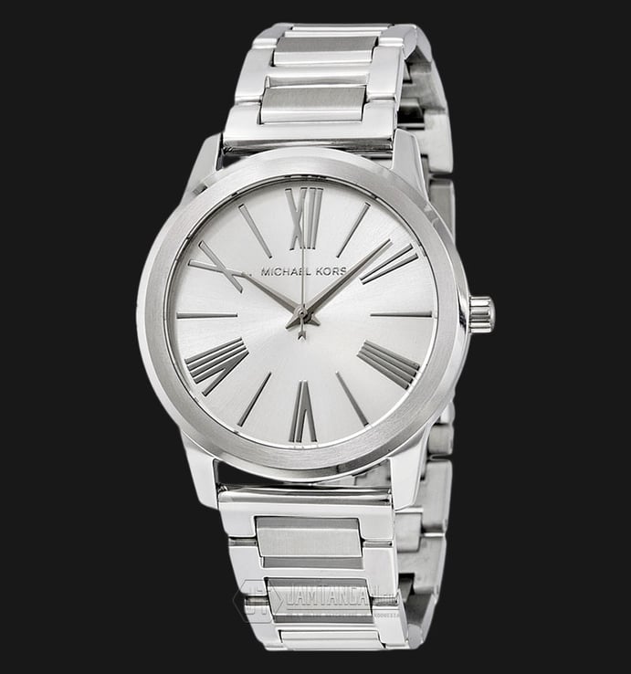 Michael Kors MK3489 Hartman Silver Dial Stainless Steel Bracelet Watch
