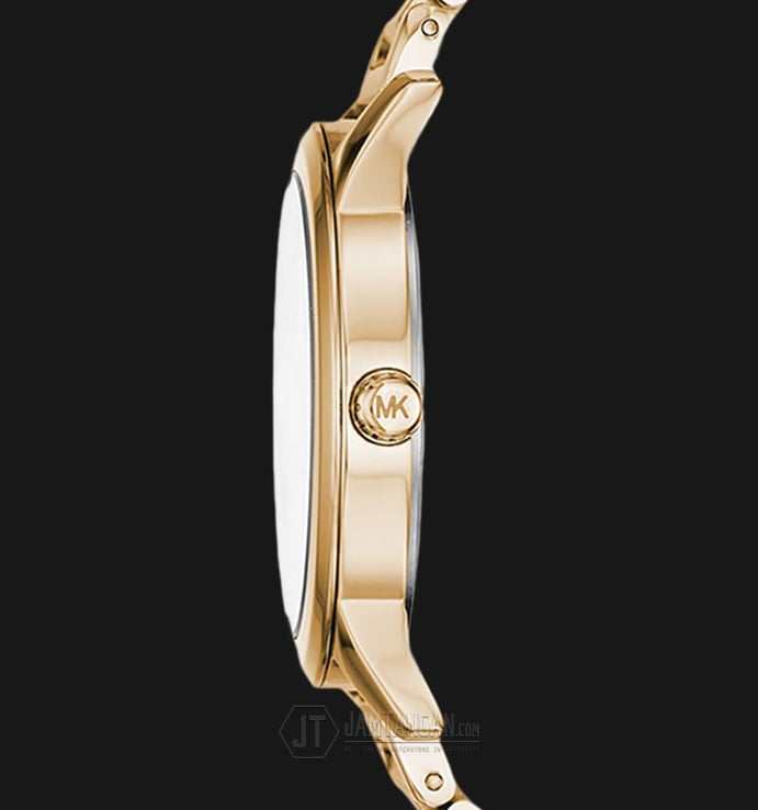 Michael Kors MK3520 Hartman Pink Dial Gold Stainless Steel Bracelet Watch