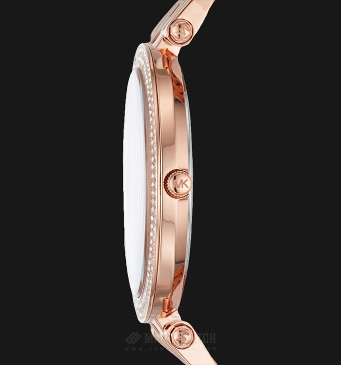 Michael Kors MK3552 Darci Green Mother of Pearl Dial Rose Gold-tone Stainless Steel