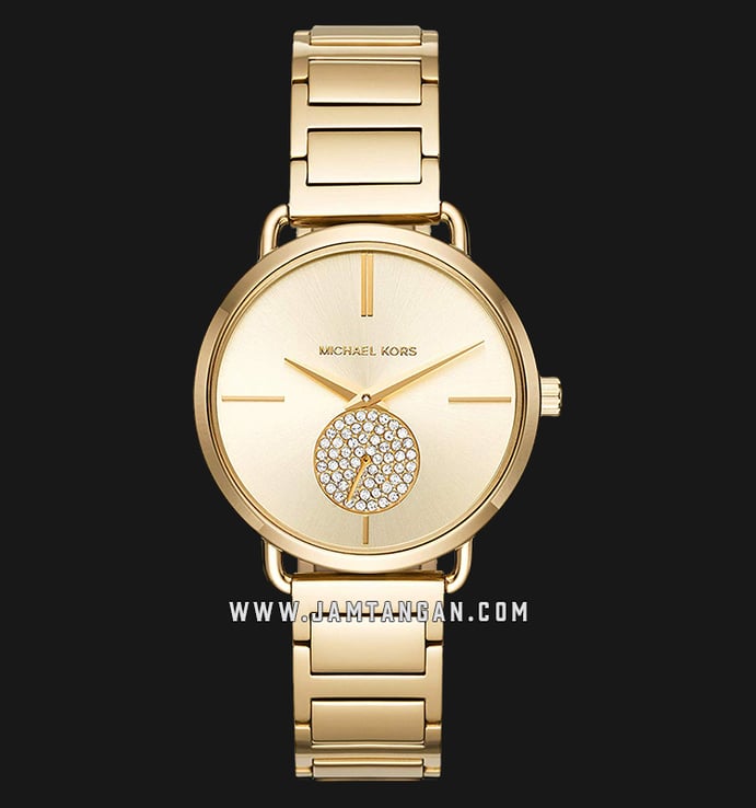 Michael Kors Portia MK3639 Gold Dial Gold Stainless Steel Strap