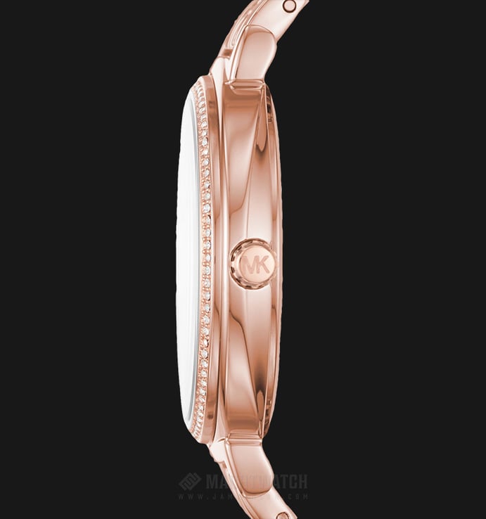 Michael Kors Cinthia MK3643 Ladies Rose Gold Mother of Pearl Dial Rose Gold Stainless Steel Strap