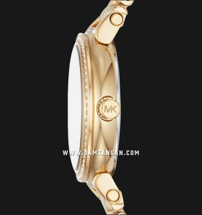 Michael Kors Sofie MK3833 Mother of Pearl Dial Gold Stainless Steel Strap