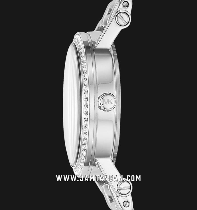 Michael Kors MK3891 Petite Norie Ladies Silver Dial Stainless Steel Strap