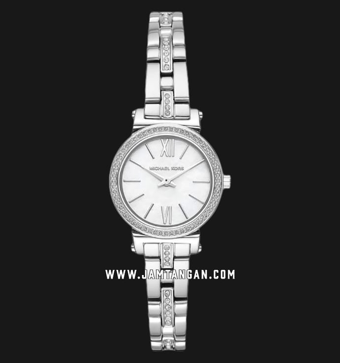 Michael Kors MK3906 Sofie Mother of Pearl Dial Silver Stainless Steel Strap