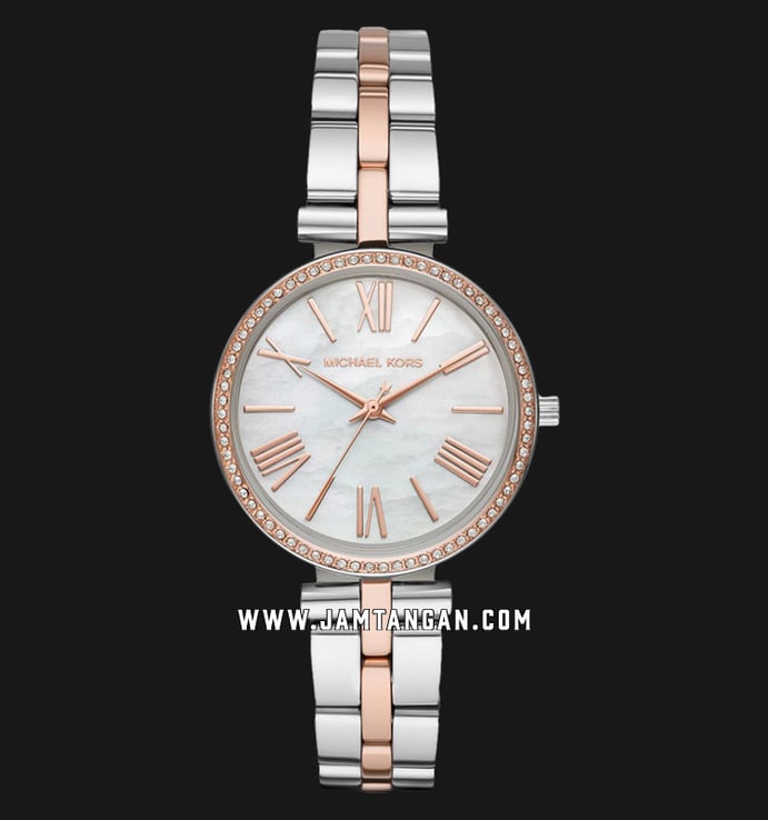 Michael Kors MK3969 Maci Mother of Pearl Dial Dual Tone Stainless Steel Strap