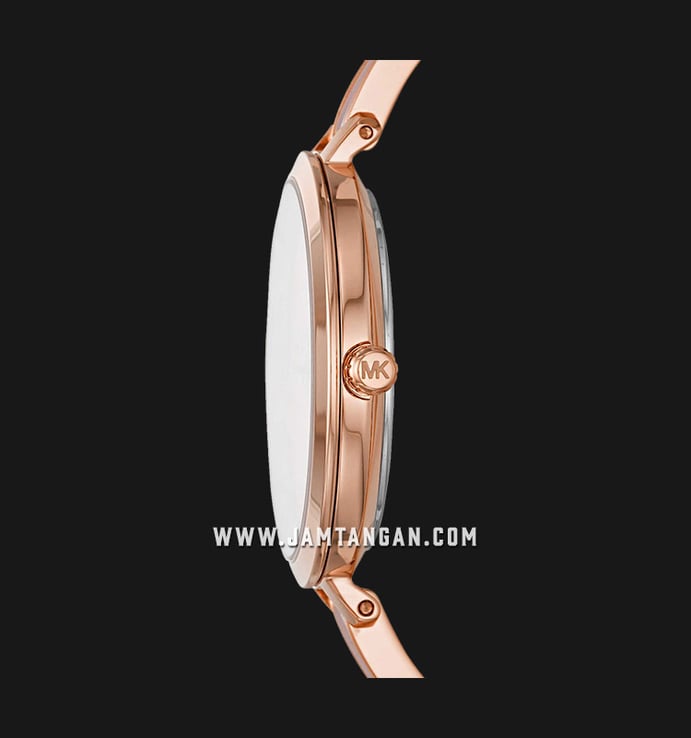 Michael Kors Jaryn MK4343 Rose Gold Dial Dual Color Stainless Steel with Acetate Strap