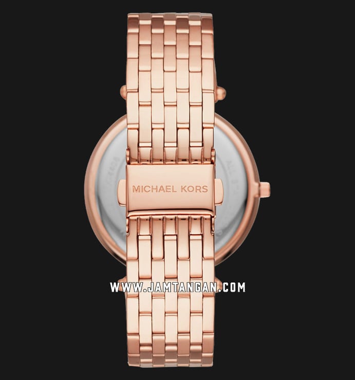 Michael Kors Darci MK4408 Diamond Accents Grey Dial Rose Gold Stainless Steel Strap