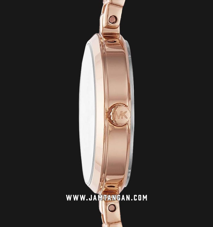 Michael Kors Jaryn MK4440 Mother Of Pearl Dial Rose Gold Stainless Steel Strap