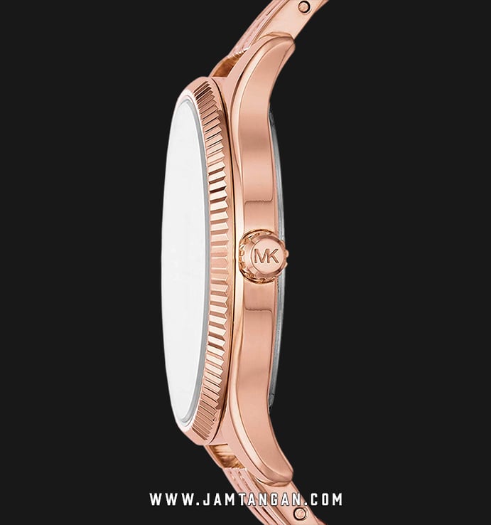 Michael Kors MK4493 Lexington Ladies Mother Of Pearl Dial Rose Gold Stainless Steel Strap