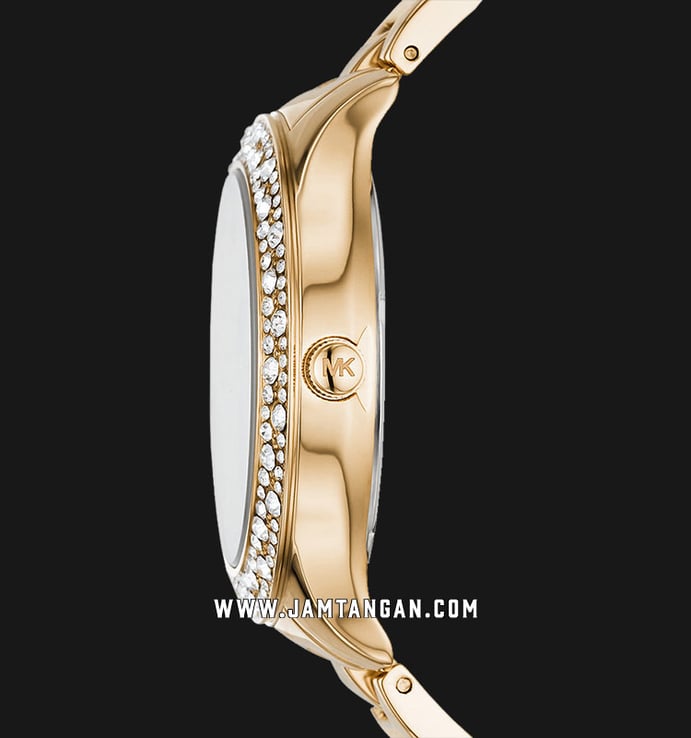 Michael Kors Liliane MK4555 Mother of Pearl Dial Gold Stainless Steel Strap