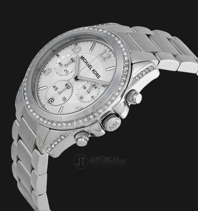 Michael Kors MK5165 Blair Chronograph Silver Dial Stainless Steel Bracelet Watch