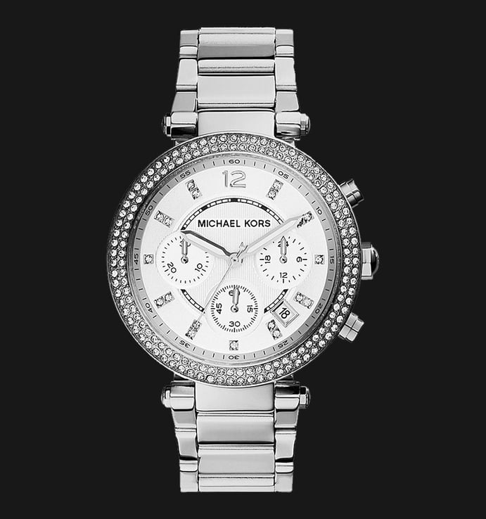 Michael Kors Parker MK5353 Chronograph Silver Dial Stainless Steel Strap