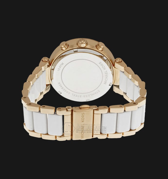 Michael Kors MK5774 Parker Chronograph White Dial Gold-tone Bracelet Watch