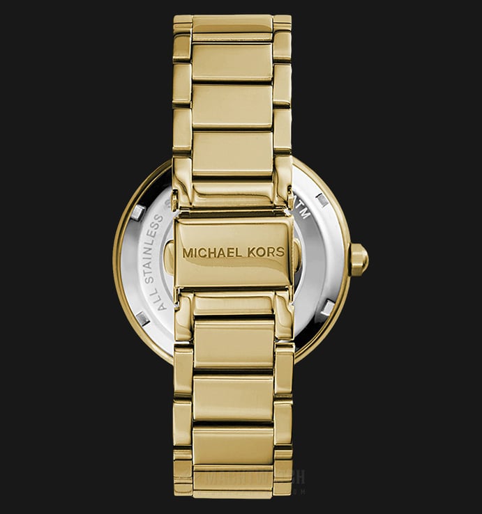 Michael Kors Parker MK5784 Ladies Champagne Dial Gold Stainless Steel Strap
