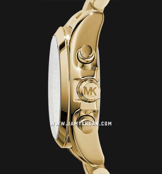 Michael Kors MK5798 Bradshaw Chronograph Champagne Dial Gold Bracelet Watch