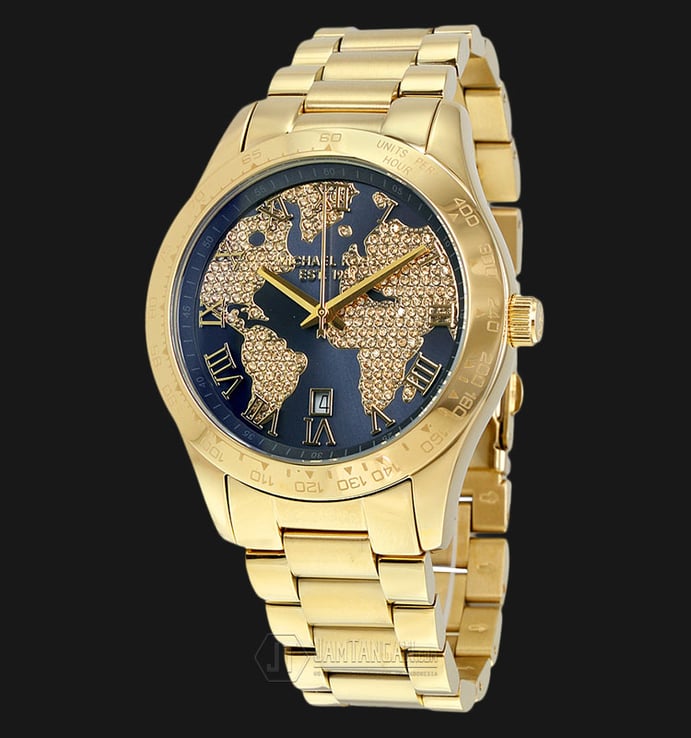 Michael Kors MK6243 Sawyer Chronograph Blue Dial Stainless Steel Bracelet Watch