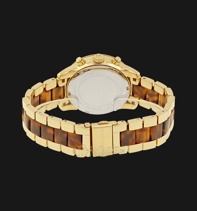 Michael Kors MK6322 Ritz Chronograph Champagne Dial Gold-tone Bracelet Watch