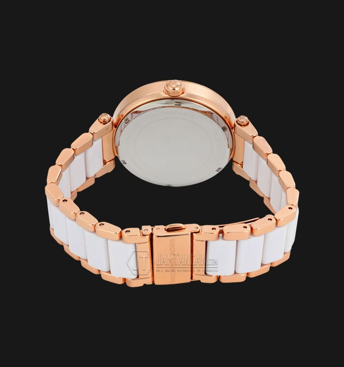 Michael Kors MK6365 Parker Silver Dial Rose-tone Bracelet Watch