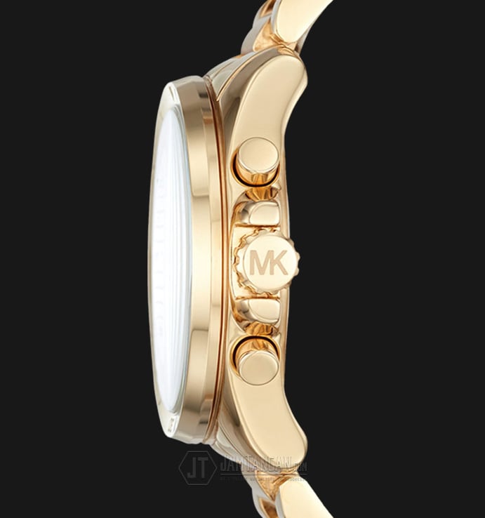 Michael Kors MK6366 Brecken Chronograph Gold Dial Gold Bracelet Watch