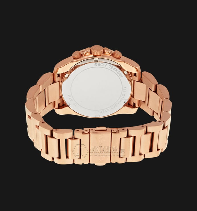 Michael Kors MK6367 Brecken Chronograph Rose Gold Dial Rose Gold Bracelet Watch
