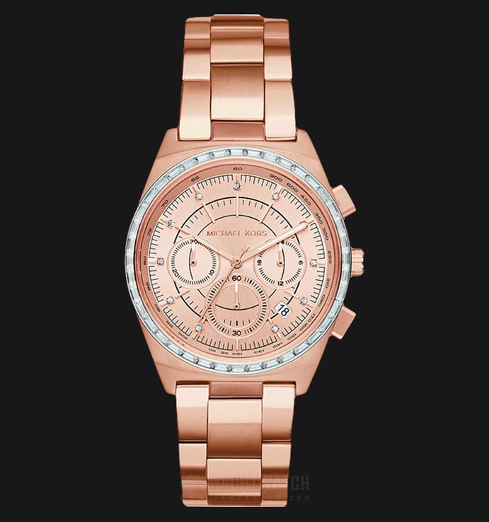 Michael Kors MK6422 Vail Chronograph Rose Gold Dial Rose Gold-tone Stainless Steel