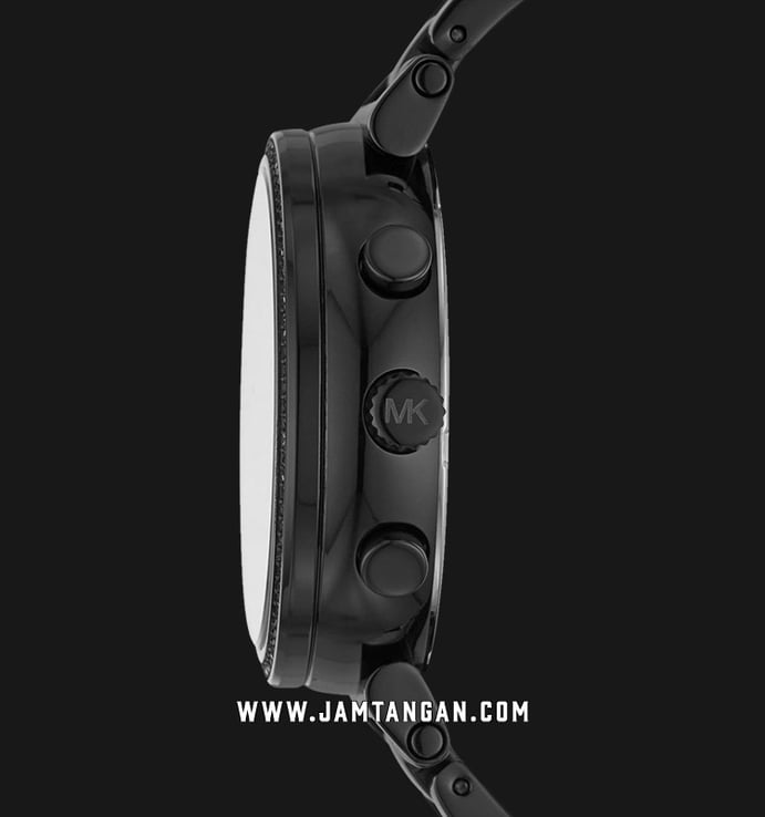 Michael Kors MK6632 Sofie Chronograph Black Dial Black Stainless Steel Strap