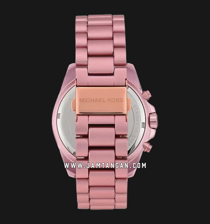Michael Kors Bradshaw MK6752 Chronograph Ladies Pink Crystal Dial Pink Aluminum Strap