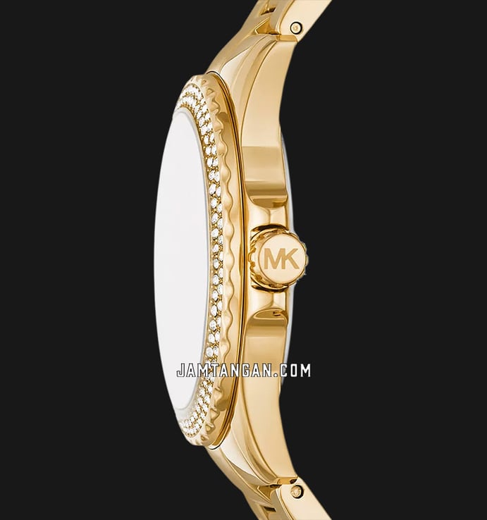 Michael Kors Everest MK7363 Ladies Mother Of Pearl Dial Gold Stainless Steel Strap
