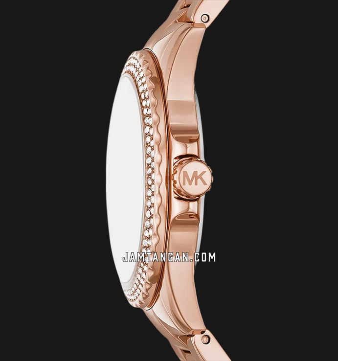 Michael Kors Everest MK7364 Ladies Mother Of Pearl Dial Rose Gold Stainless Steel Strap