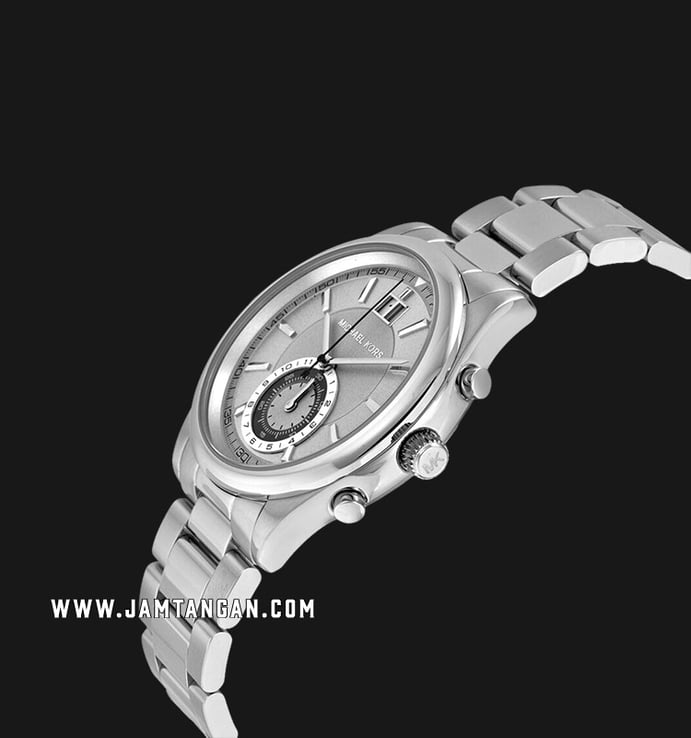 Michael Kors Aiden MK8417 Chronograph Silver Dial Stainless Steel Strap