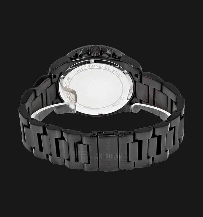 Michael Kors MK8482 Brecken Chronograph Black Dial Black Stainless Steel