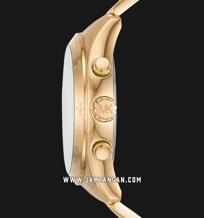 Michael Kors Layton MK8873 Chronograph Men Gold With Diamond Dial Gold Stainless Steel Strap