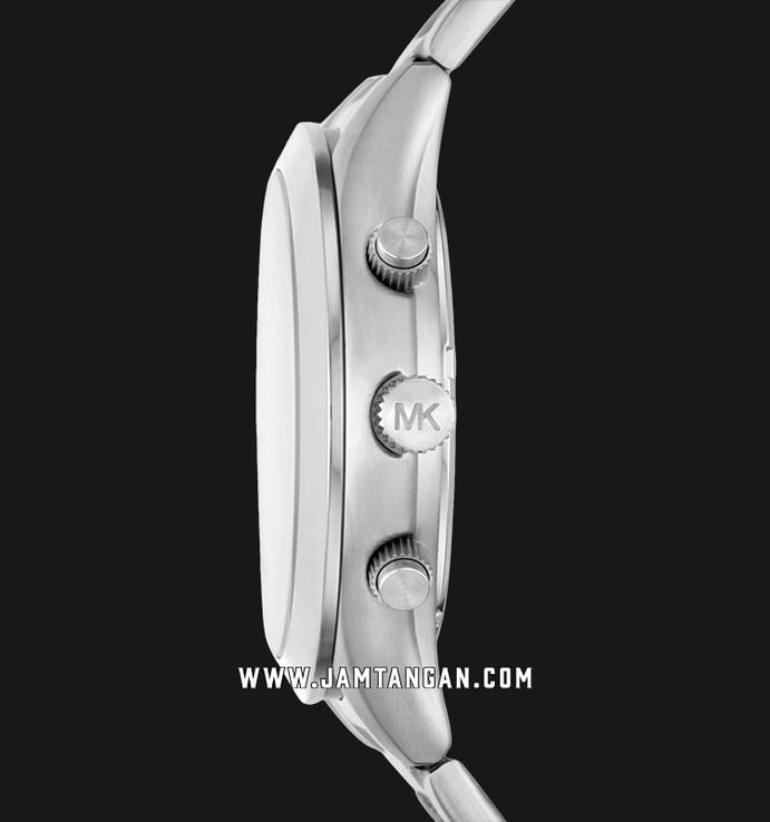Michael Kors Slim Runway MK8910 Chronograph Men Silver With Diamond Dial Stainless Steel Strap